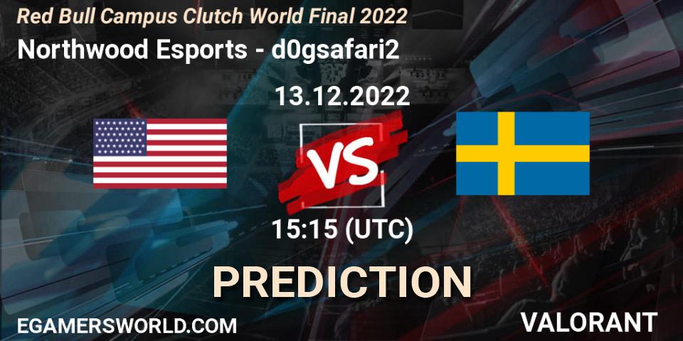 Northwood Esports - d0gsafari2: прогноз. 13.12.2022 at 15:15, VALORANT, Red Bull Campus Clutch World Final 2022