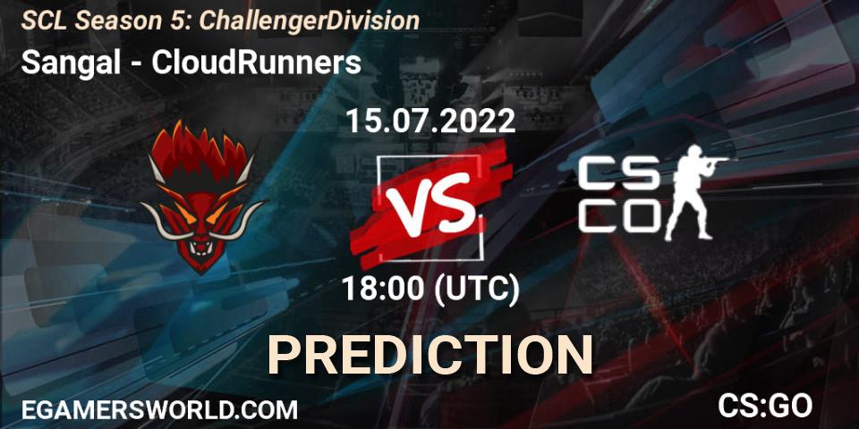 Sangal - CloudRunners: прогноз. 14.07.2022 at 18:00, Counter-Strike (CS2), SCL Season 5: Challenger Division