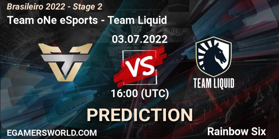 Team oNe eSports - Team Liquid: прогноз. 03.07.2022 at 16:00, Rainbow Six, Brasileirão 2022 - Stage 2