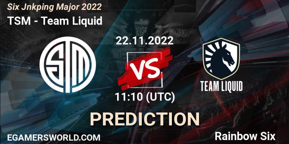 TSM - Team Liquid: прогноз. 23.11.22, Rainbow Six, Six Jönköping Major 2022