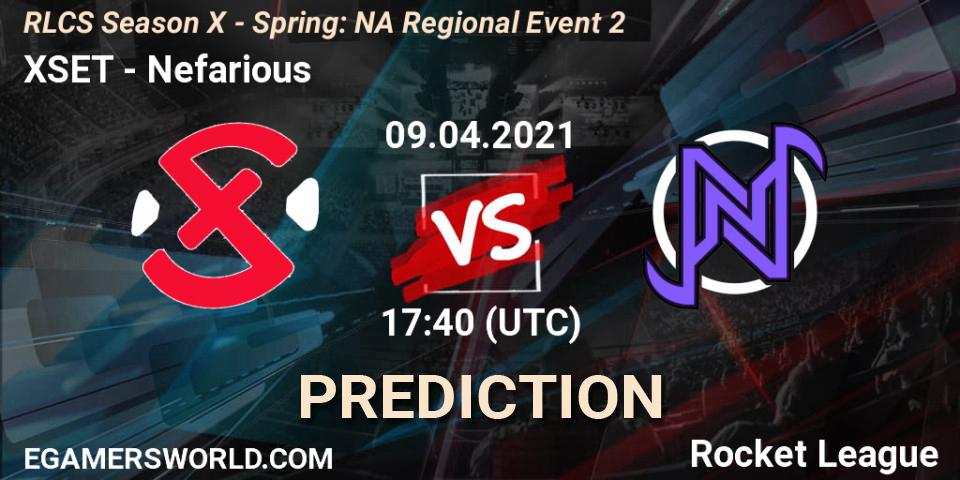 XSET - Nefarious: прогноз. 09.04.2021 at 17:40, Rocket League, RLCS Season X - Spring: NA Regional Event 2