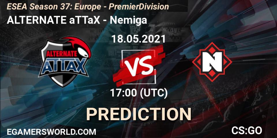 ALTERNATE aTTaX - Nemiga: прогноз. 27.05.2021 at 17:00, Counter-Strike (CS2), ESEA Season 37: Europe - Premier Division