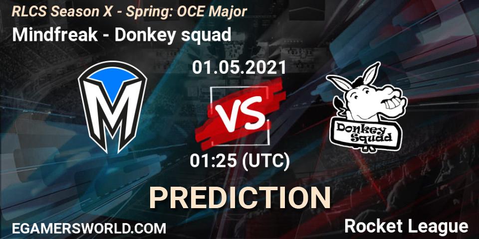 Mindfreak - Donkey squad: прогноз. 01.05.2021 at 01:25, Rocket League, RLCS Season X - Spring: OCE Major