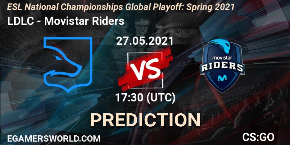 LDLC - Movistar Riders: прогноз. 27.05.2021 at 17:30, Counter-Strike (CS2), ESL National Championships Global Playoff: Spring 2021