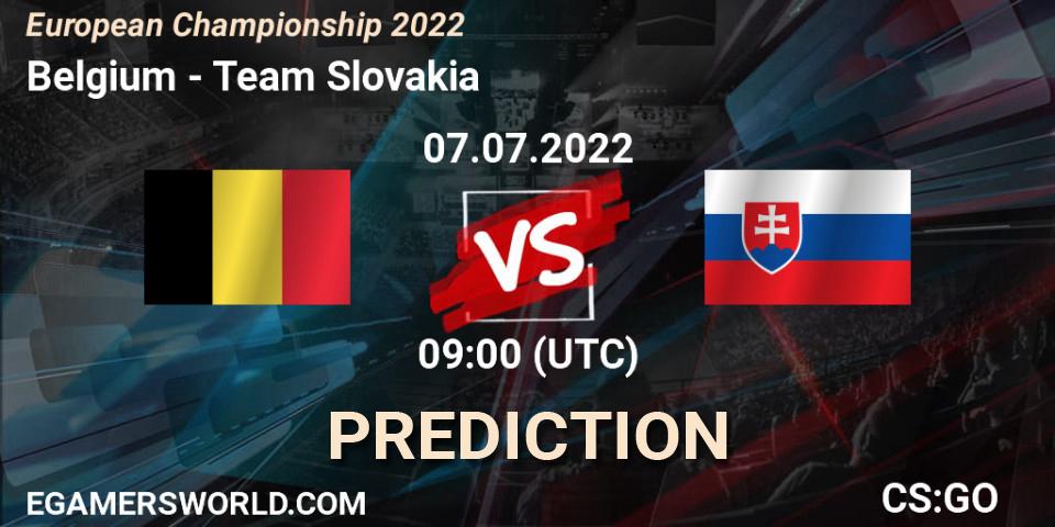Belgium - Team Slovakia: прогноз. 07.07.22, CS2 (CS:GO), European Championship 2022