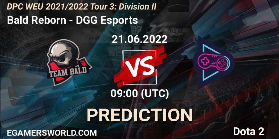Bald Reborn - DGG Esports: прогноз. 21.06.2022 at 09:55, Dota 2, DPC WEU 2021/2022 Tour 3: Division II