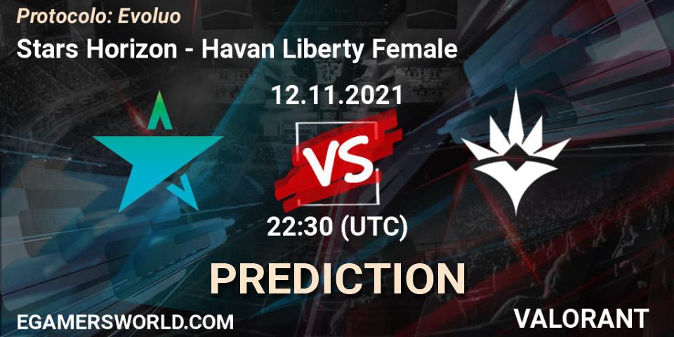 Stars Horizon - Havan Liberty Female: прогноз. 13.11.2021 at 20:00, VALORANT, Protocolo: Evolução