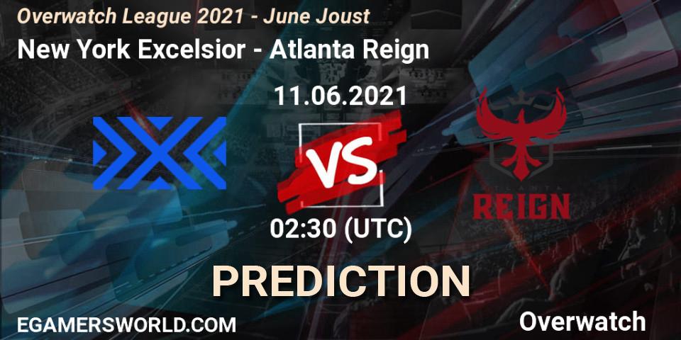 New York Excelsior - Atlanta Reign: прогноз. 11.06.2021 at 02:30, Overwatch, Overwatch League 2021 - June Joust