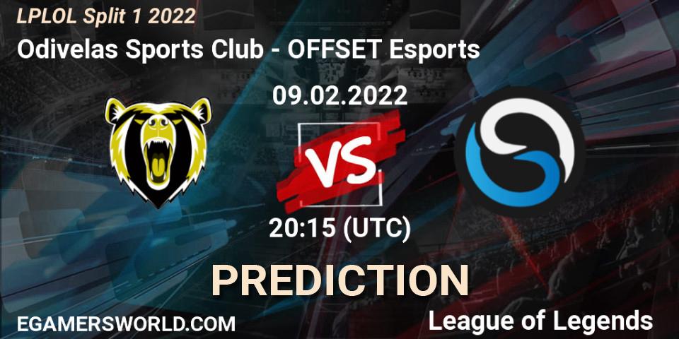 Odivelas Sports Club - OFFSET Esports: прогноз. 09.02.2022 at 20:15, LoL, LPLOL Split 1 2022
