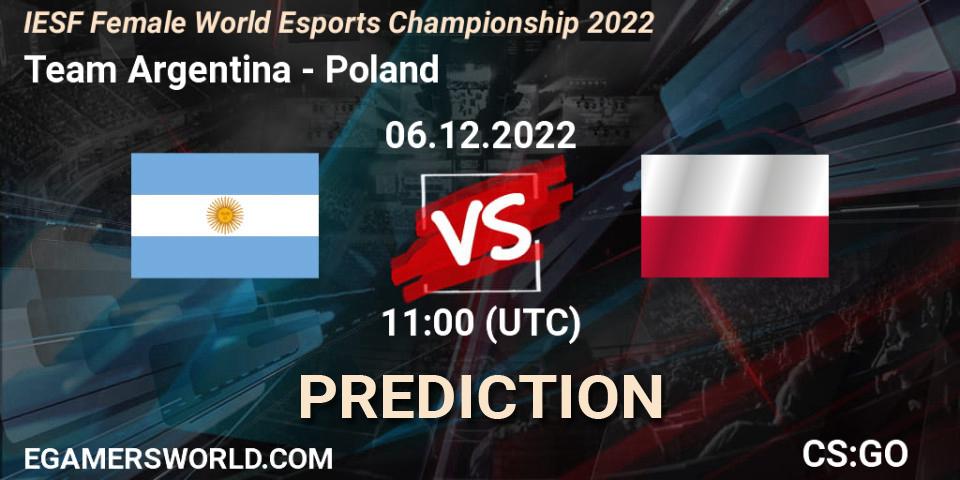 Team Argentina - Poland: прогноз. 06.12.2022 at 11:00, Counter-Strike (CS2), IESF Female World Esports Championship 2022
