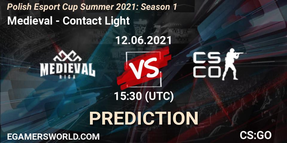 Medieval - Contact Light: прогноз. 12.06.2021 at 15:30, Counter-Strike (CS2), Polish Esport Cup Summer 2021: Season 1