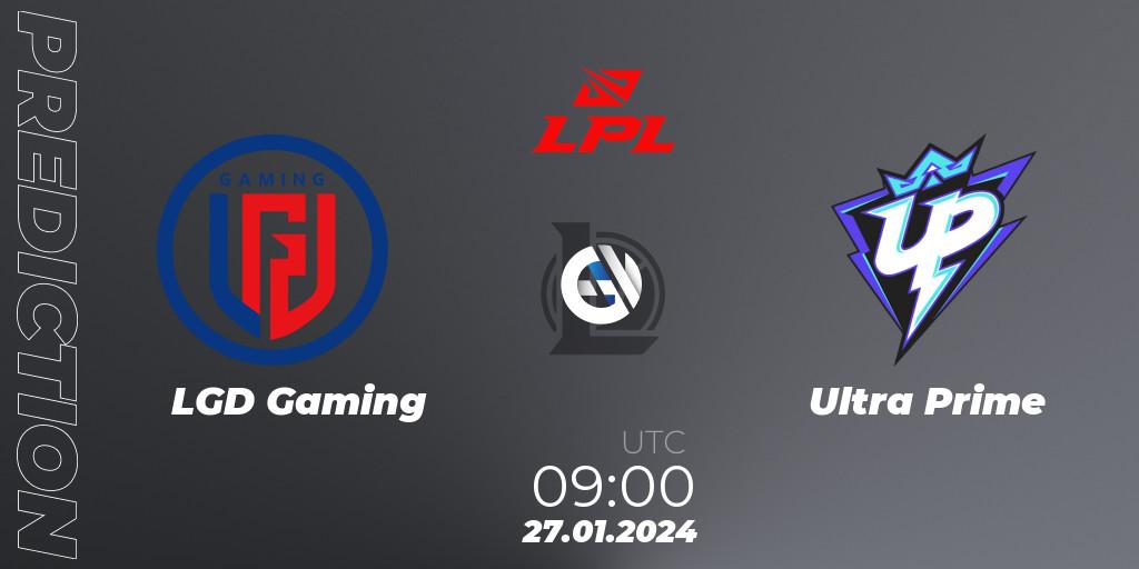 LGD Gaming - Ultra Prime: прогноз. 27.01.2024 at 09:00, LoL, LPL Spring 2024 - Group Stage