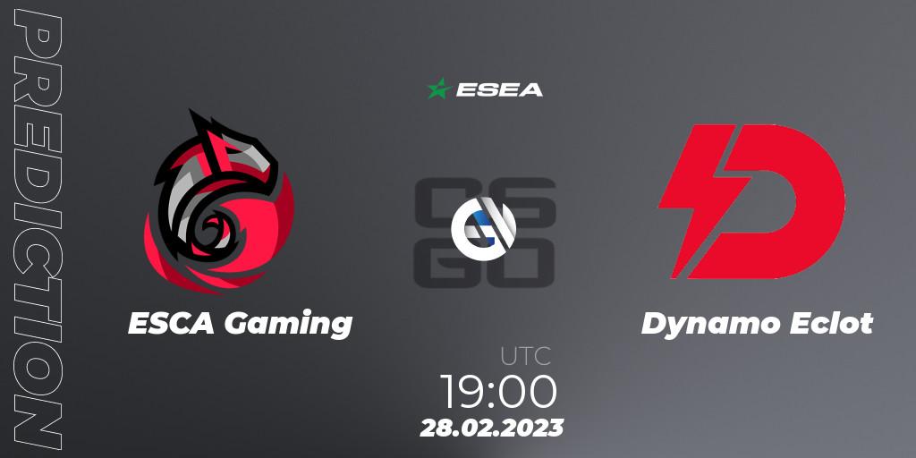 Haspers Team - Dynamo Eclot: прогноз. 28.02.2023 at 19:00, Counter-Strike (CS2), ESEA Season 44: Advanced Division - Europe