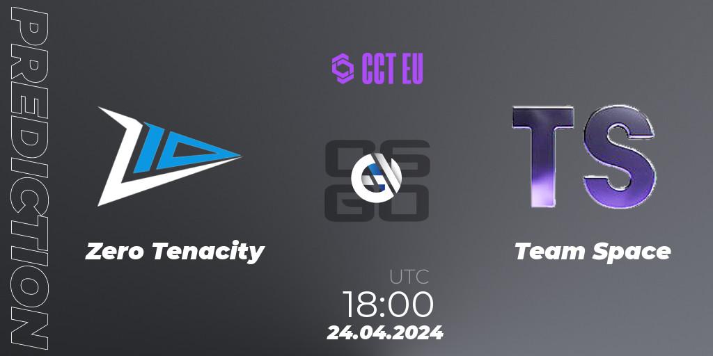 Zero Tenacity - Team Space: прогноз. 24.04.24, CS2 (CS:GO), CCT Season 2 Europe Series 2 Closed Qualifier