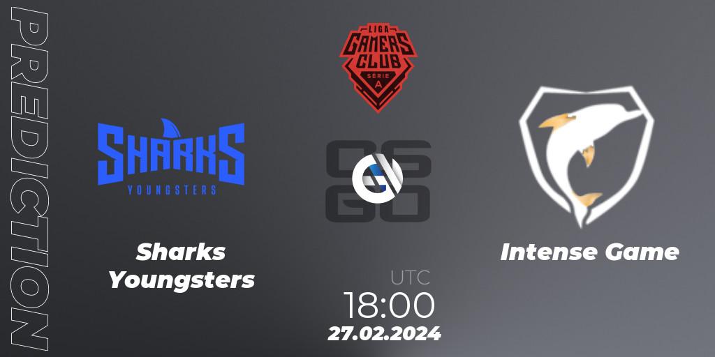 Sharks Youngsters - Intense Game: прогноз. 27.02.2024 at 18:00, Counter-Strike (CS2), Gamers Club Liga Série A: February 2024