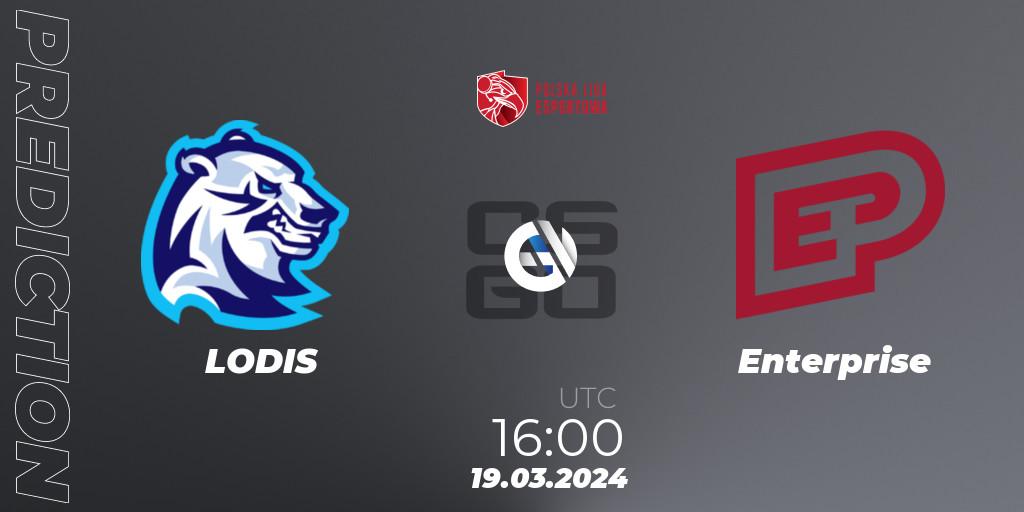LODIS - Enterprise: прогноз. 19.03.24, CS2 (CS:GO), Polska Liga Esportowa 2024: Split #1