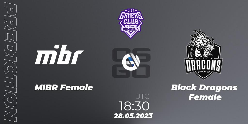 MIBR Female - Black Dragons Female: прогноз. 28.05.2023 at 18:30, Counter-Strike (CS2), Gamers Club Liga Série Feminina: 2nd Edition 2023