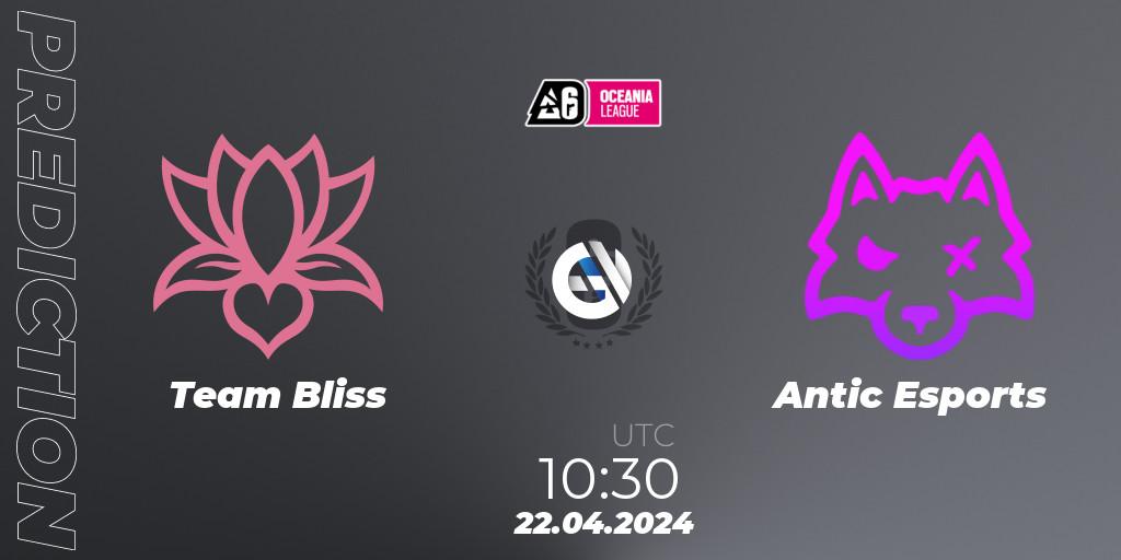 Team Bliss - Antic Esports: прогноз. 22.04.24, Rainbow Six, Oceania League 2024 - Stage 1