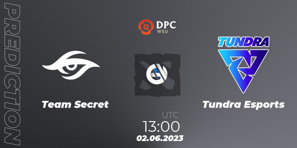 Team Secret - Tundra Esports: прогноз. 02.06.23, Dota 2, DPC 2023 Tour 3: WEU Division I (Upper)