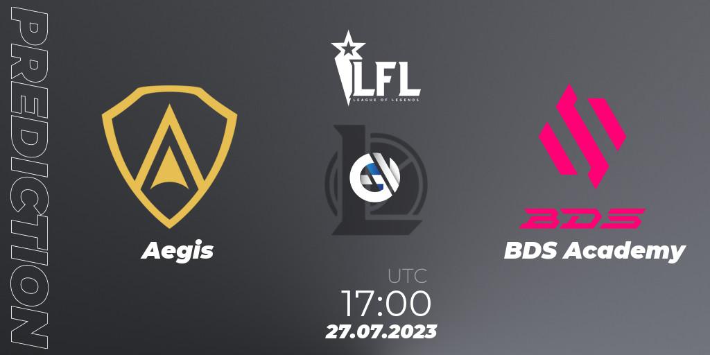 Aegis - BDS Academy: прогноз. 27.07.2023 at 17:00, LoL, LFL Summer 2023 - Group Stage