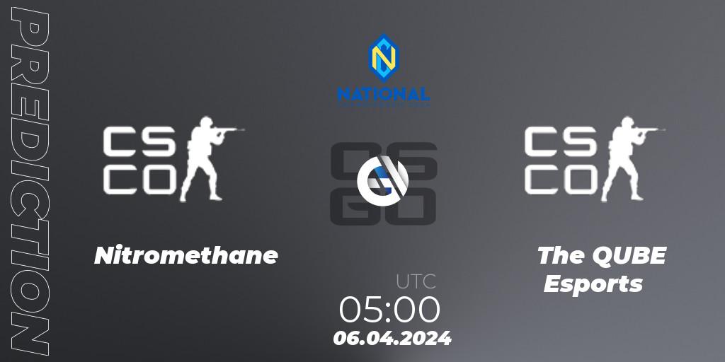 Nitromethane - The QUBE Esports: прогноз. 06.04.2024 at 11:00, Counter-Strike (CS2), ESN National Championship 2024