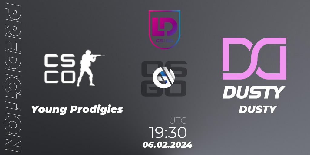 Young Prodigies - DUSTY: прогноз. 06.02.2024 at 19:30, Counter-Strike (CS2), Icelandic Esports League Season 8: Regular Season