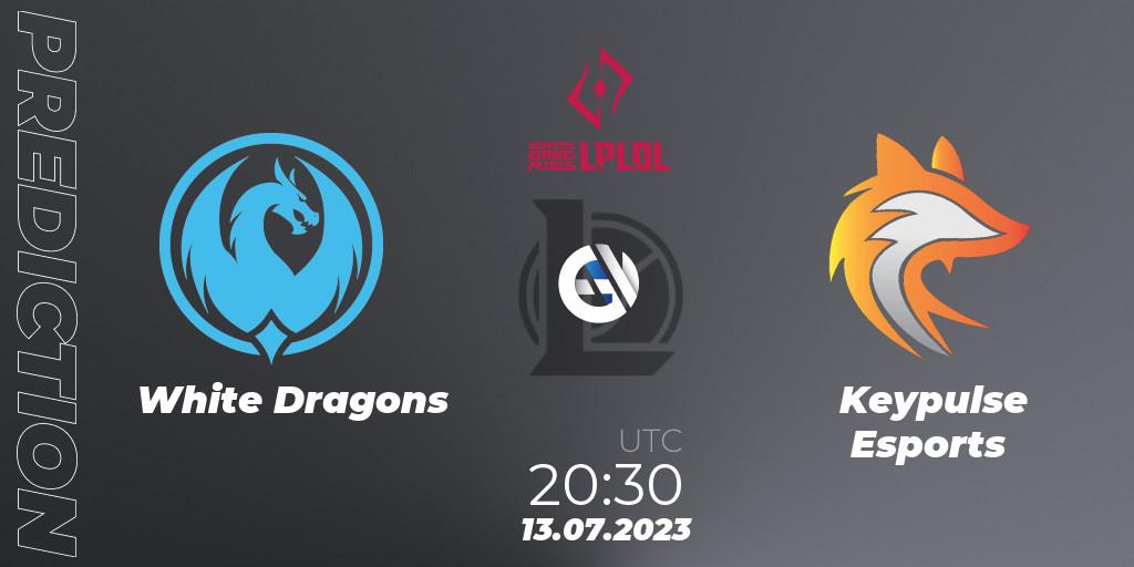 White Dragons - Keypulse Esports: прогноз. 13.07.2023 at 20:30, LoL, LPLOL Split 2 2023 - Group Stage