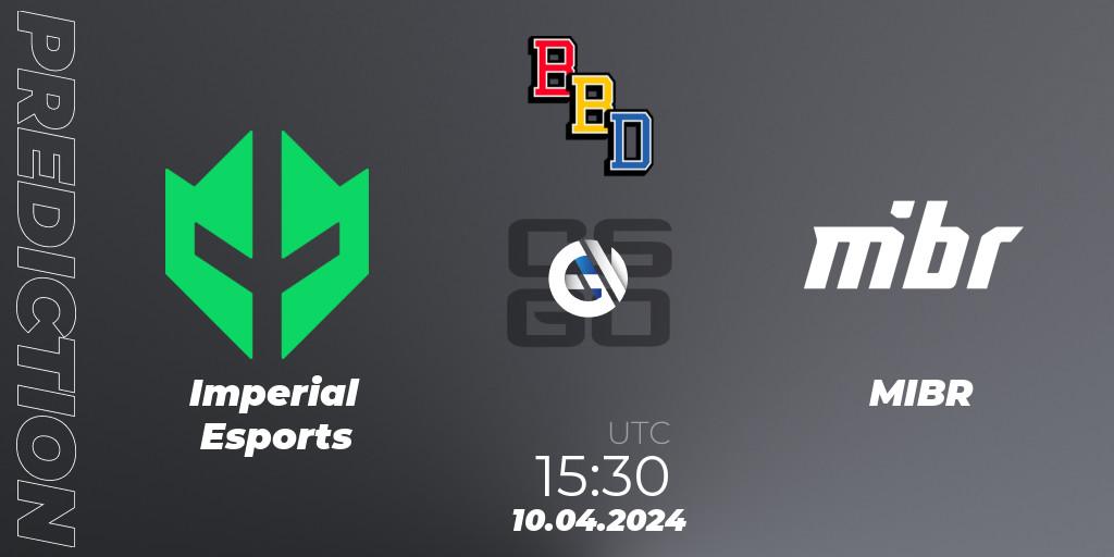 Imperial Esports - MIBR: прогноз. 10.04.2024 at 15:30, Counter-Strike (CS2), BetBoom Dacha Belgrade 2024: South American Qualifier