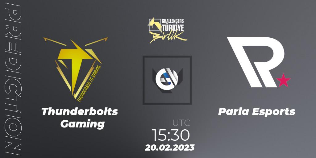 Thunderbolts Gaming - Parla Esports: прогноз. 20.02.23, VALORANT, VALORANT Challengers 2023 Turkey: Birlik Split 1