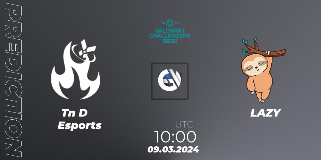 Tàn Dư Esports - LAZY: прогноз. 09.03.2024 at 10:00, VALORANT, VALORANT Challengers 2024 Vietnam: Split 1