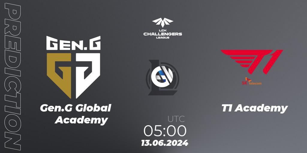 Gen.G Global Academy - T1 Academy: прогноз. 13.06.2024 at 05:00, LoL, LCK Challengers League 2024 Summer - Group Stage