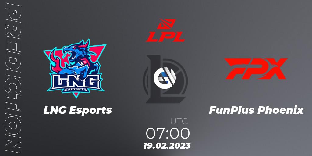 LNG Esports - FunPlus Phoenix: прогноз. 19.02.23, LoL, LPL Spring 2023 - Group Stage