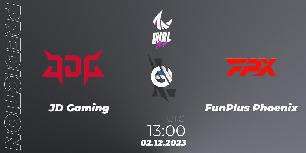 JD Gaming - FunPlus Phoenix: прогноз. 02.12.23, Wild Rift, WRL Asia 2023 - Season 2 - Regular Season