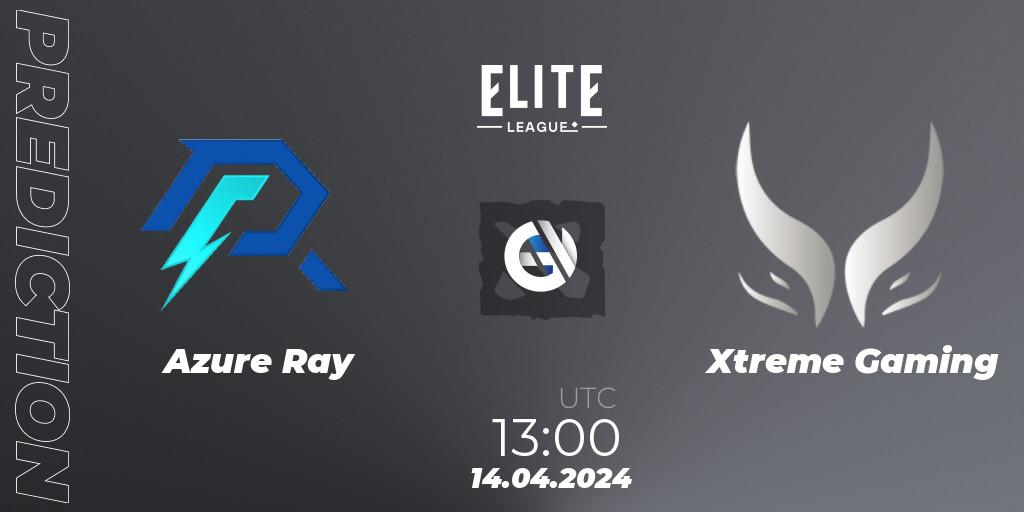 Azure Ray - Xtreme Gaming: прогноз. 14.04.2024 at 13:19, Dota 2, Elite League