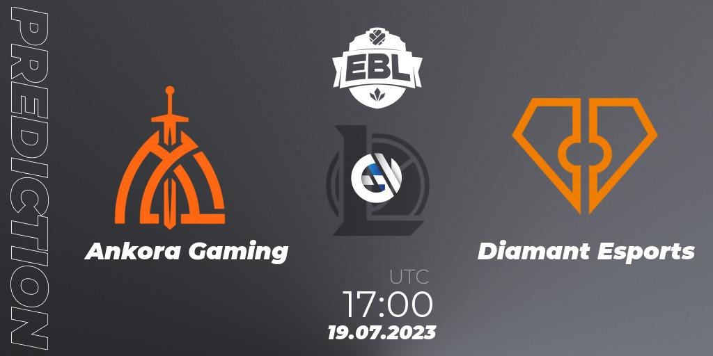 Ankora Gaming - Diamant Esports: прогноз. 19.07.2023 at 17:00, LoL, Esports Balkan League Season 13