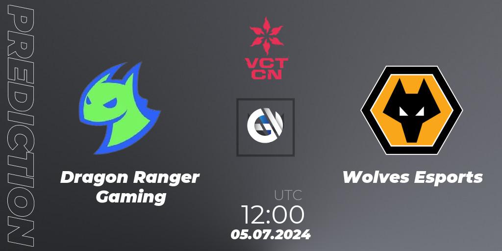 Dragon Ranger Gaming - Wolves Esports: прогноз. 05.07.2024 at 12:00, VALORANT, VALORANT Champions Tour China 2024: Stage 2 - Group Stage