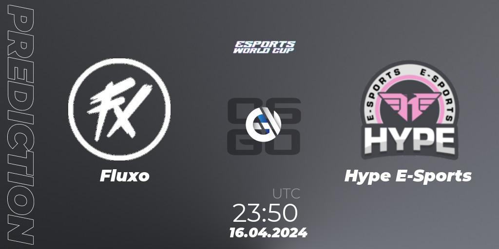 Fluxo - Hype E-Sports: прогноз. 16.04.2024 at 23:50, Counter-Strike (CS2), Esports World Cup 2024: South American Open Qualifier