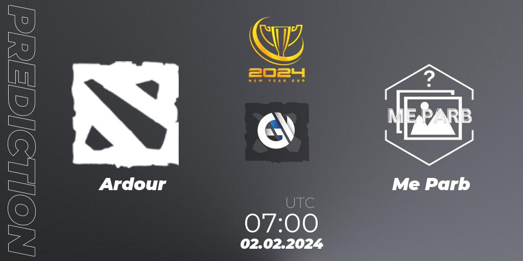 Ardour - Me Parb: прогноз. 02.02.2024 at 07:00, Dota 2, New Year Cup 2024