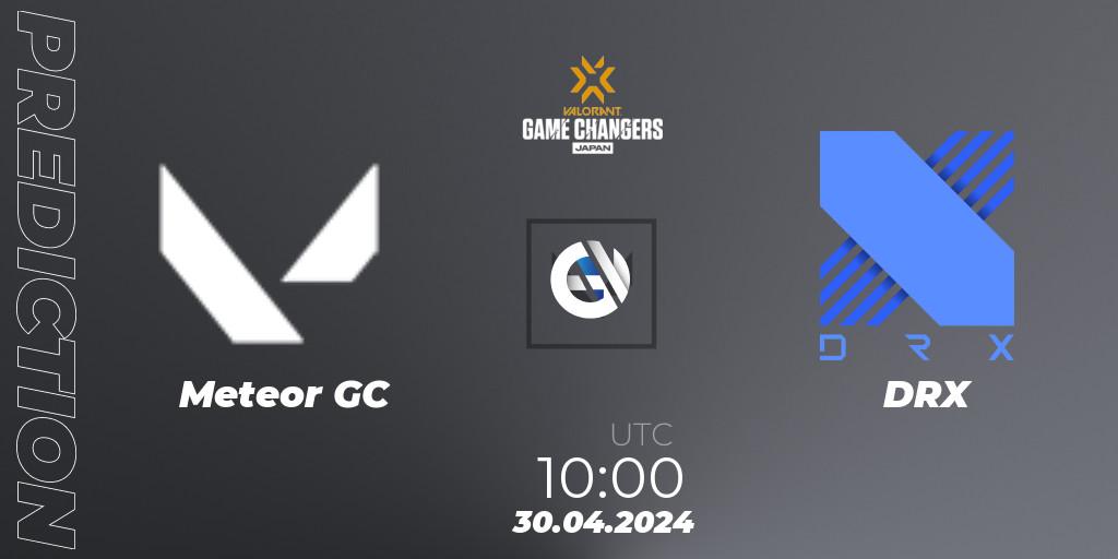 Meteor GC - DRX: прогноз. 30.04.2024 at 10:00, VALORANT, VCT 2024: Game Changers Japan Split 1