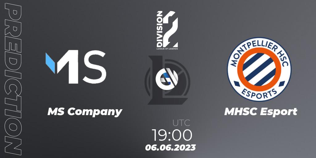 MS Company - MHSC Esport: прогноз. 06.06.2023 at 16:00, LoL, LFL Division 2 Summer 2023 - Group Stage