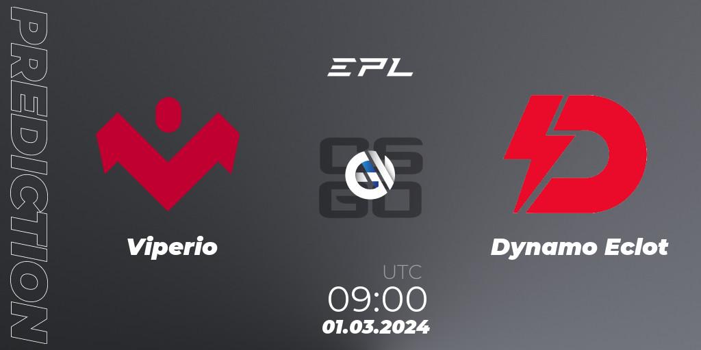Viperio - Dynamo Eclot: прогноз. 01.03.2024 at 09:00, Counter-Strike (CS2), European Pro League Season 14