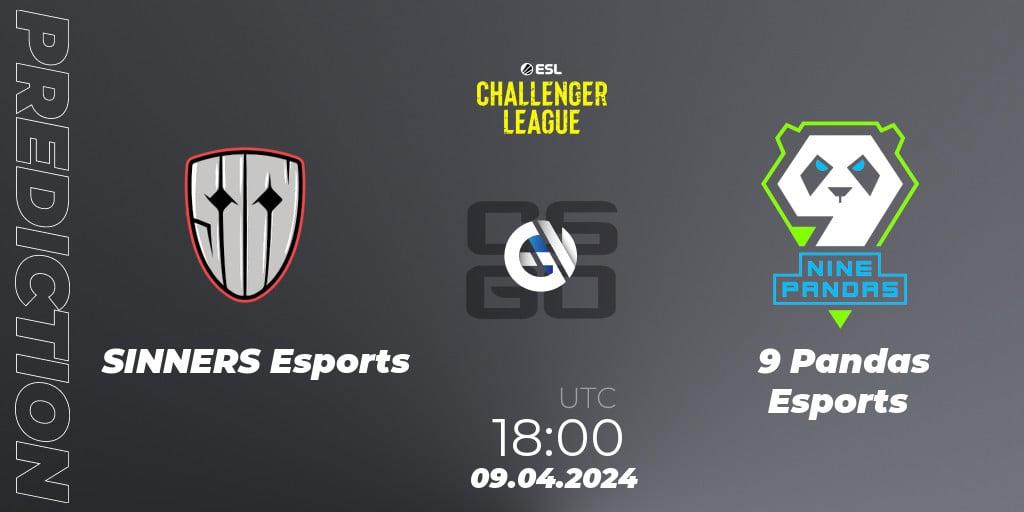 SINNERS Esports - 9 Pandas Esports: прогноз. 09.04.24, CS2 (CS:GO), ESL Challenger League Season 47: Europe