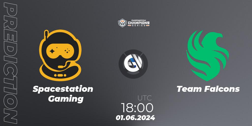 Spacestation Gaming - Team Falcons: прогноз. 01.06.2024 at 18:00, Overwatch, Overwatch Champions Series 2024 Major