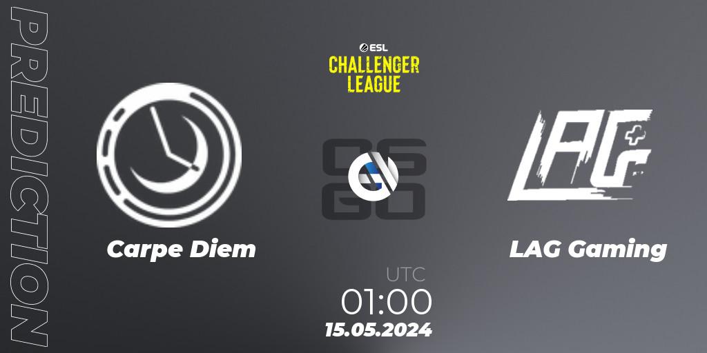 Carpe Diem - LAG Gaming: прогноз. 15.05.2024 at 01:00, Counter-Strike (CS2), ESL Challenger League Season 47: North America
