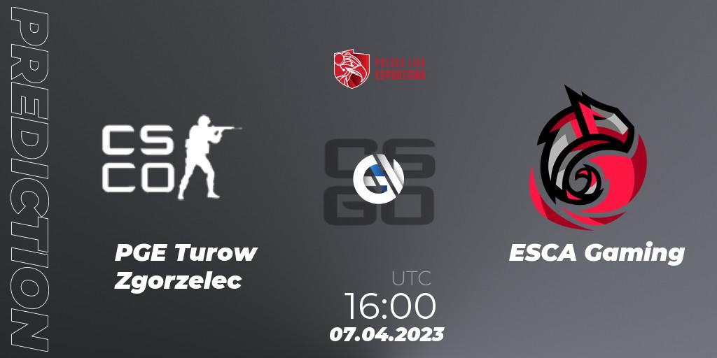 PGE Turow Zgorzelec - ESCA Gaming: прогноз. 07.04.23, CS2 (CS:GO), Polska Liga Esportowa 2023: Split #1