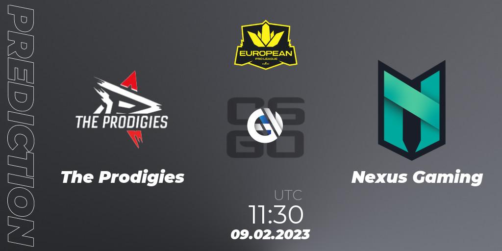 The Prodigies - Nexus Gaming: прогноз. 09.02.23, CS2 (CS:GO), European Pro League Season 6: Division 2