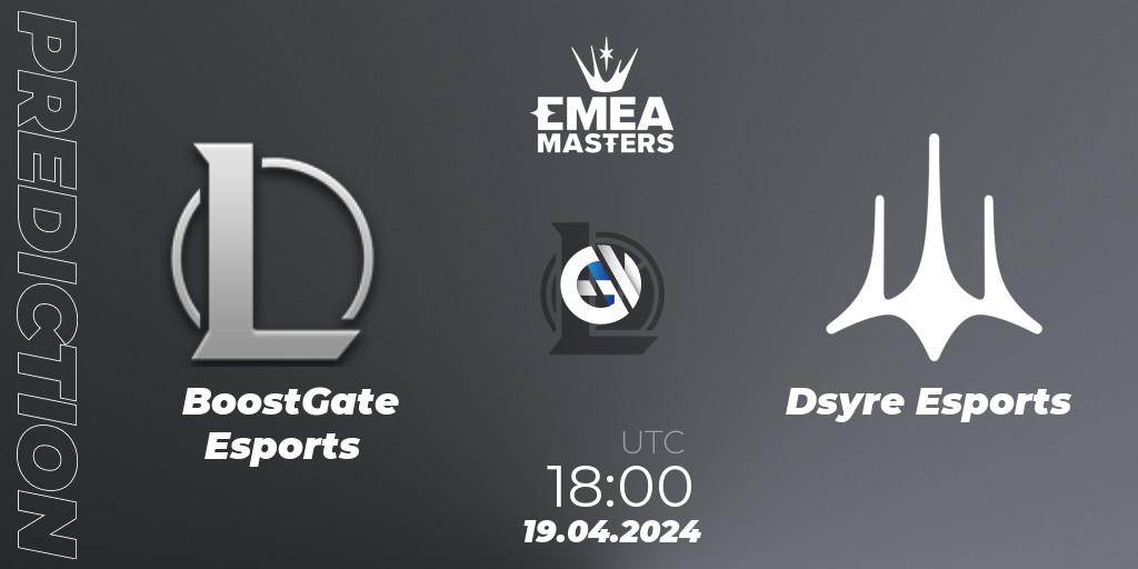 BoostGate Esports - Dsyre Esports: прогноз. 19.04.24, LoL, EMEA Masters Spring 2024 - Group Stage