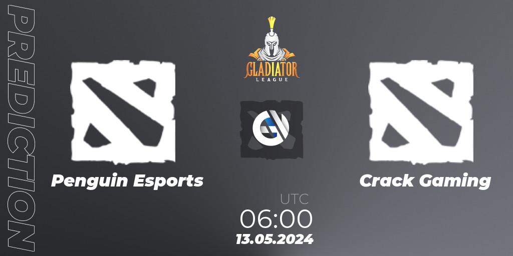 Penguin Esports - Crack Gaming: прогноз. 13.05.2024 at 03:00, Dota 2, Gladiator League