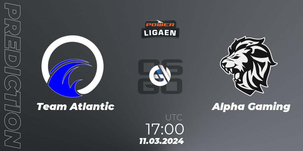 Team Atlantic - Alpha Gaming: прогноз. 11.03.24, CS2 (CS:GO), Dust2.dk Ligaen Season 25