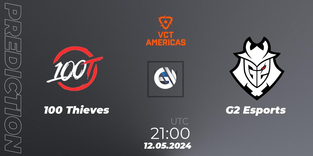 100 Thieves - G2 Esports: прогноз. 12.05.2024 at 21:00, VALORANT, VCT 2024: Americas League - Stage 1